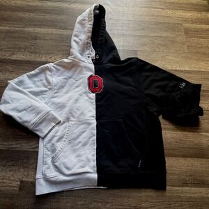 Hype and Vice Ohio State Buckeyes Split Hoodie Black White Mens Medium OSU